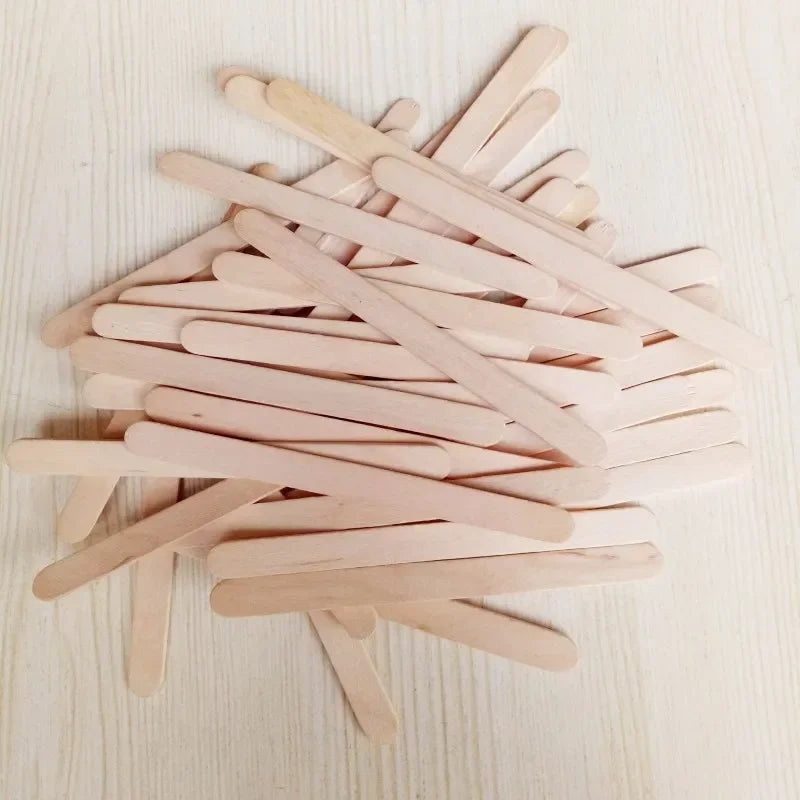 Disposable Wooden Tongue Depressor & Waxing Spatulas - Hygienic & Portable, 50/100 pcs