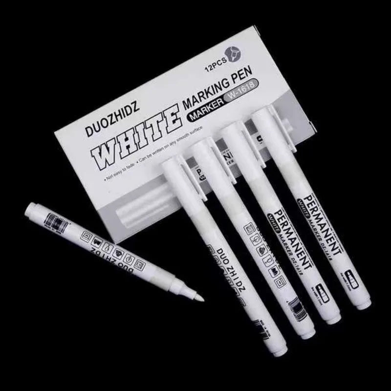 Waterproof Metal Paint Markers Set for Art, Fabric, Leather, Wood - 3/6PCS