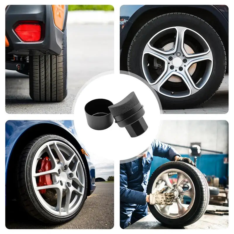 Car Tire Shine Applicator Brush Soft Foam Pad for Vehicle Waxing and Dressing