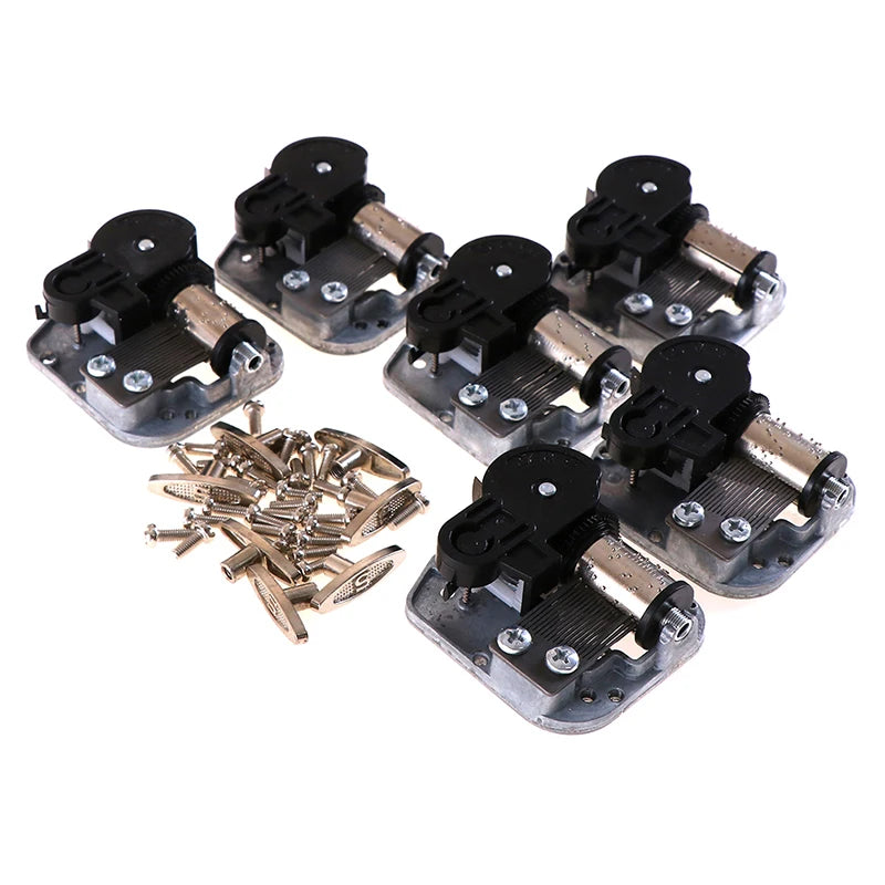 Silver 18 Note Music Box Movement DIY Craft Musical Mechanism - 50g