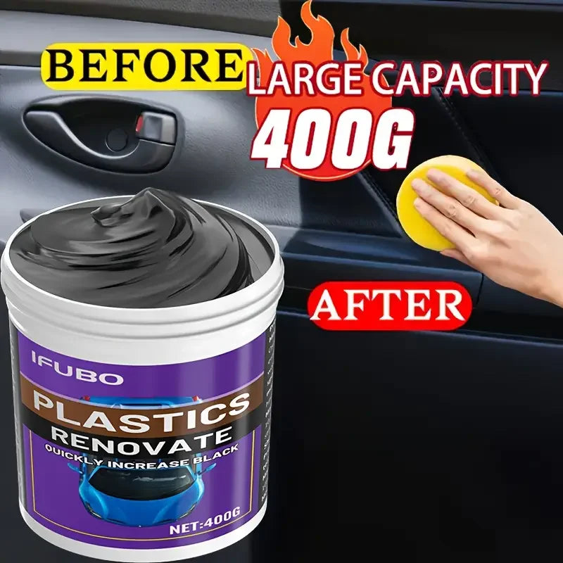Heavy Duty Automotive Plastic Repair Wax - Scratch Removal & Rapid Renewal for Cars and Trucks