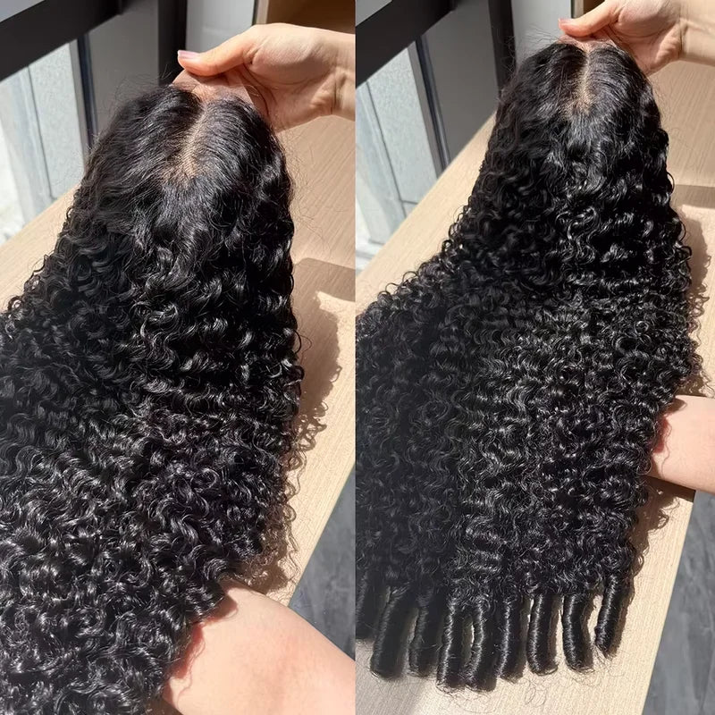 Lace Front Wig 13x6 Burmese Curly Human Hair 200% Density Pre Plucked