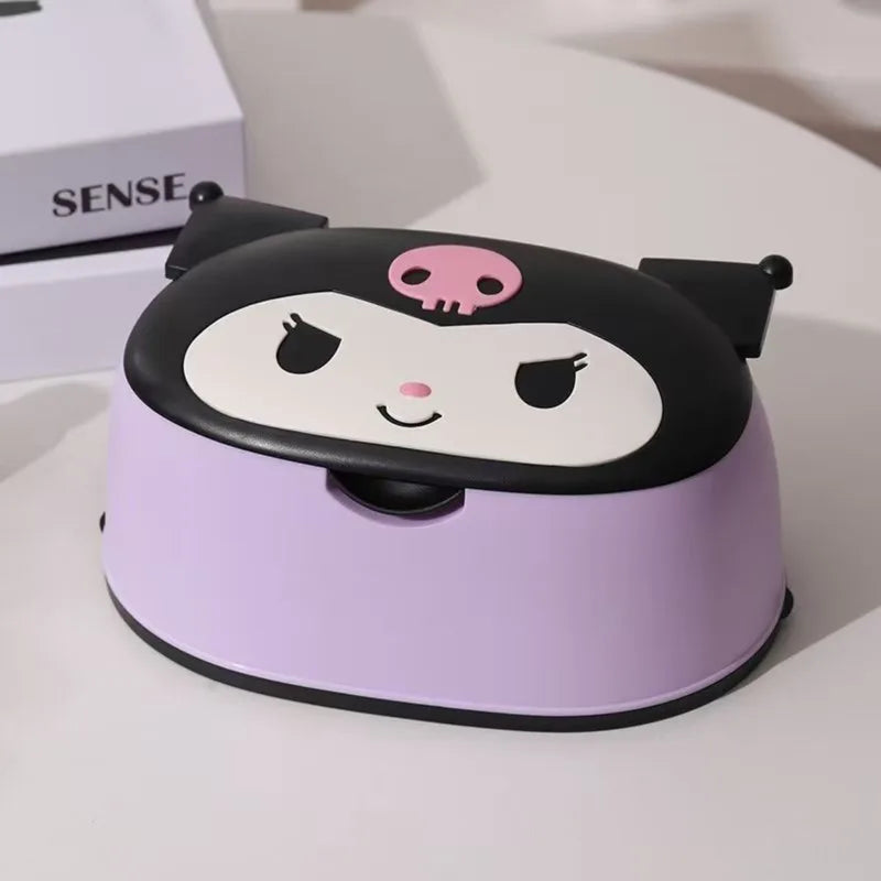 Anime Desktop Tissue Box - Large Capacity Spring Holder Organizer for Home