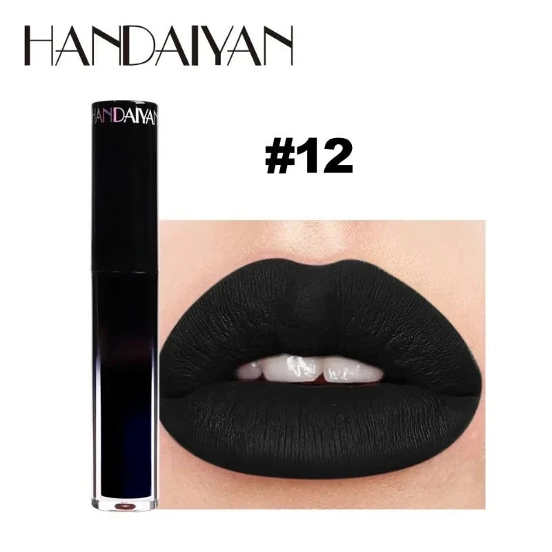 Halloween Goth Lipstick Set Long Lasting Matte Lip Gloss for Cosplay