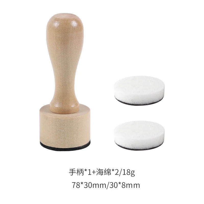 Wooden Handle Stamp Seal for Scrapbooking and DIY Art & Crafting