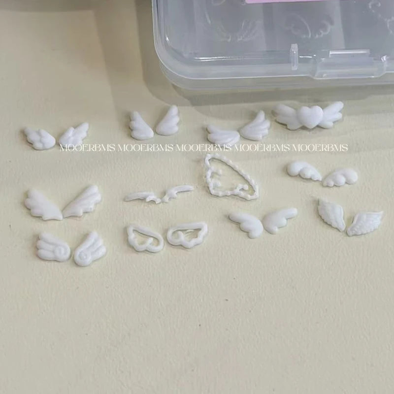 Cute Wings Nail Art Silicone Mold 3D Angel Wing Design Reusable Manicure Template