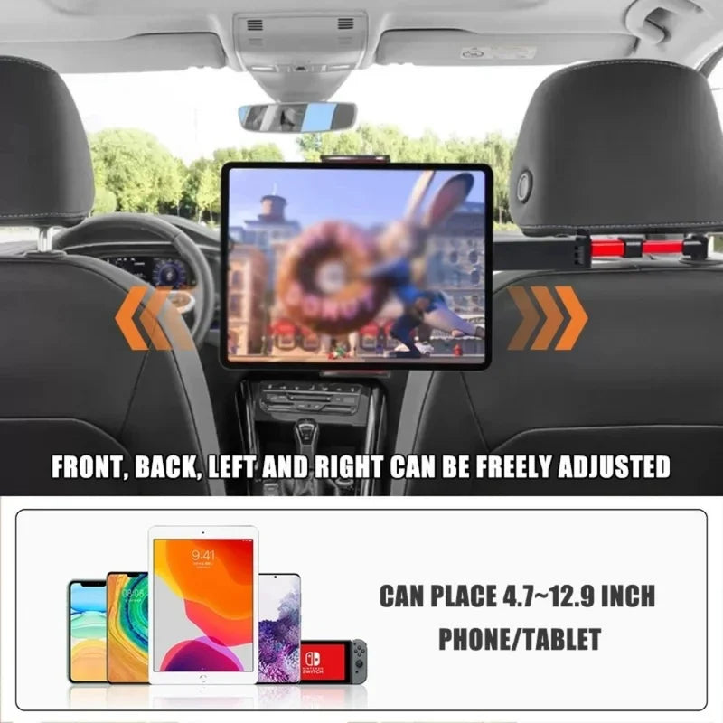 Universal Telescopic Car Headrest Phone & Tablet Mount Holder