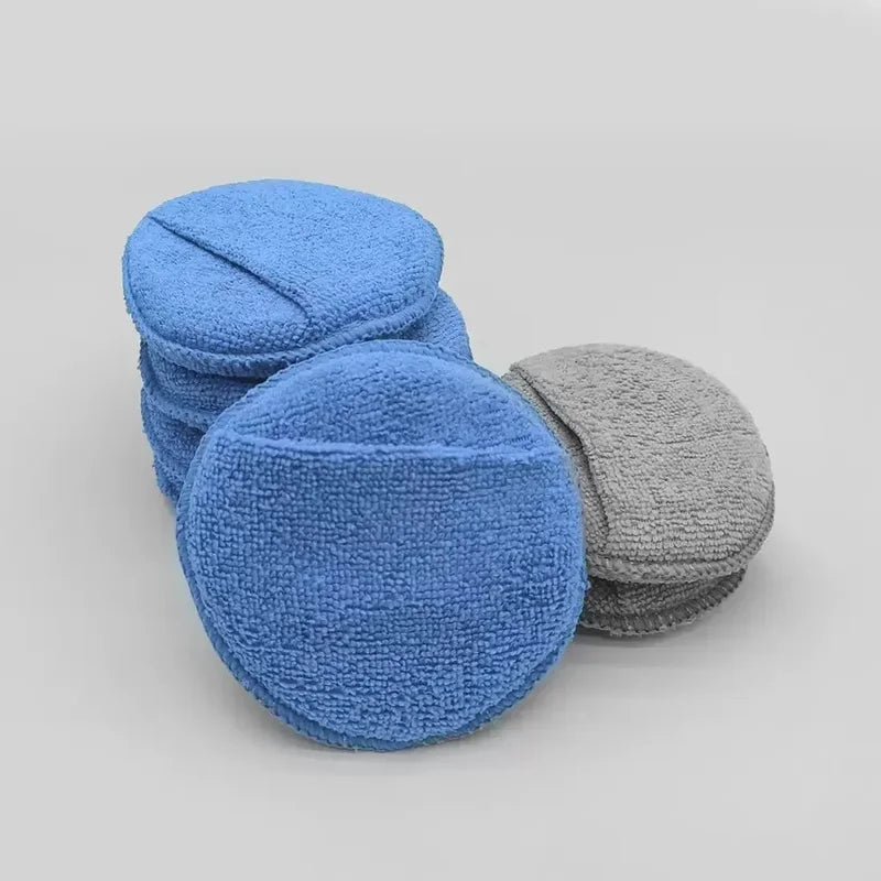 Microfiber Car Wax Applicator Mitts Set for Polishing and Detailing