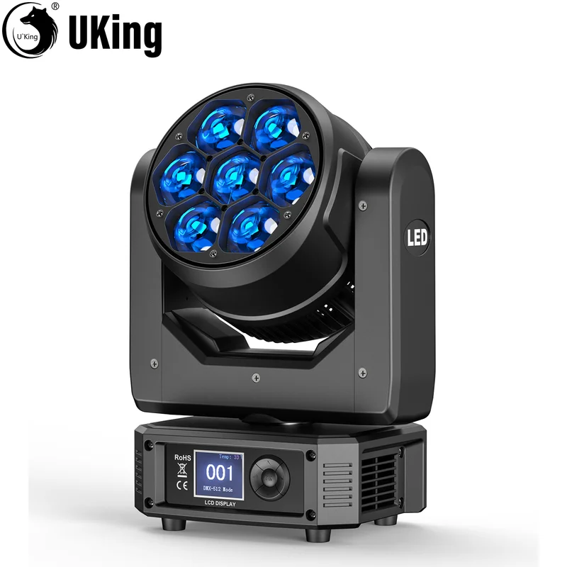 300W Moving Head DJ Stage Lights with DMX & Sound Activation for Events