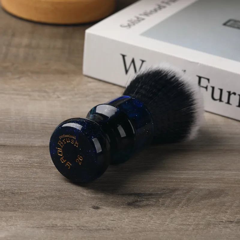 Men's 26MM Synthetic Shaving Brush with Space Color Handle - Tuxedo Style