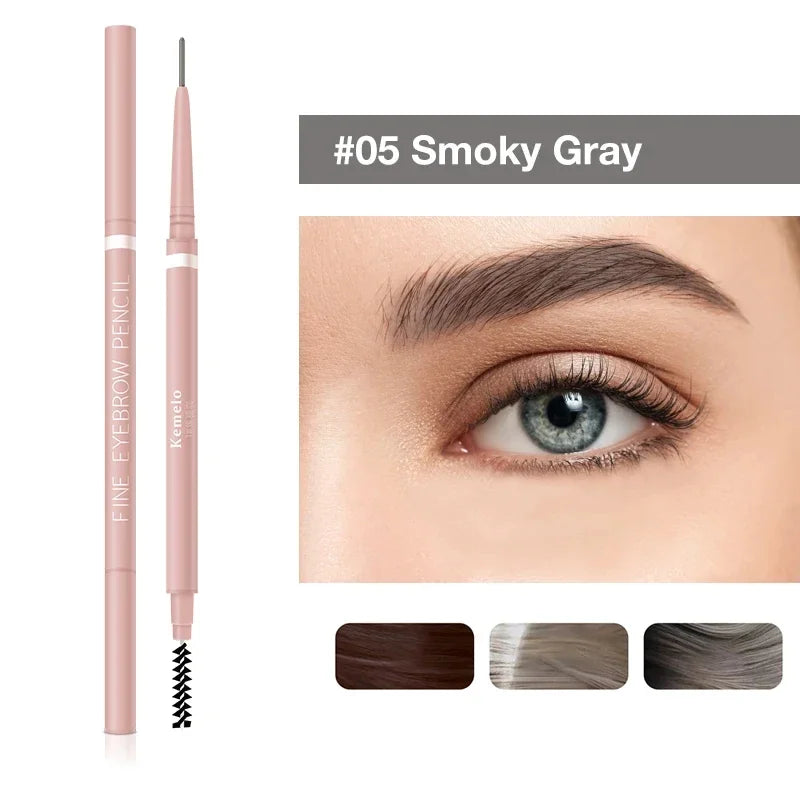 Waterproof Double-Ended Eyebrow Pencil Ultra Fine 1.5mm Long Lasting Makeup Tool