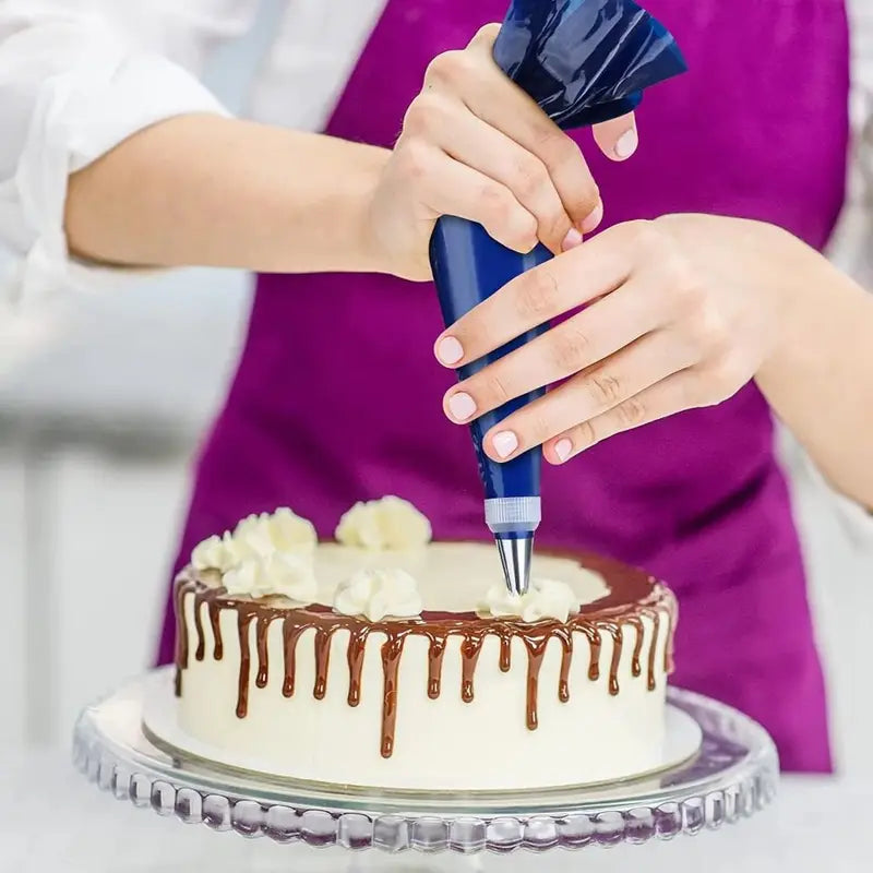 Large Piping Bags Set for Cake Decorating - Extra Thick, Non-Slip, Food Grade, 52cm Professional Pastry Squeeze Bags
