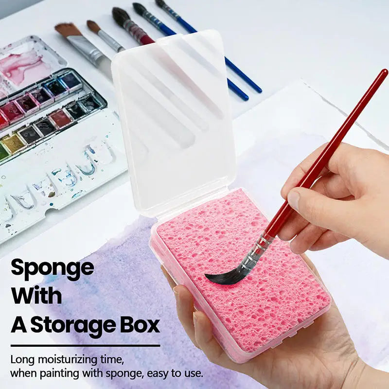 Watercolor Painting Sponge Art Supplies Water Absorbing Cleaning Tool