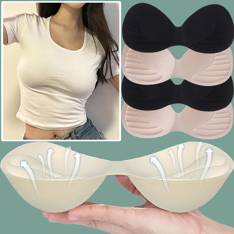 Removable Foam Breast Pads for Lingerie Support and Shape
