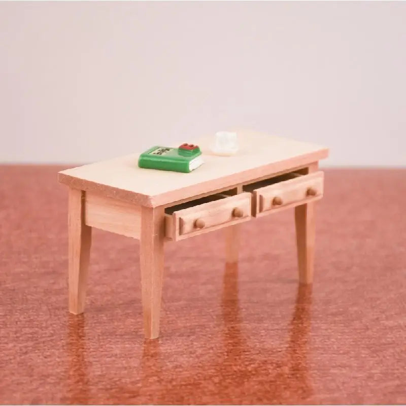 12-Piece Dollhouse Mini Wooden Furniture Set with Table and Chairs