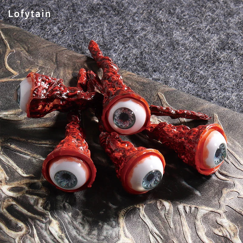 Halloween Ripped Out Eyeball Horror Prop Realistic Bloody Scary Decor Costume Accessory