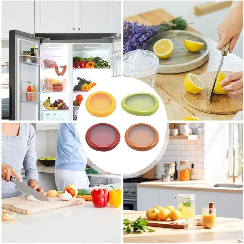 Fresh Fruit Storage Box - Reusable Silicone Fruit Saver Containers
