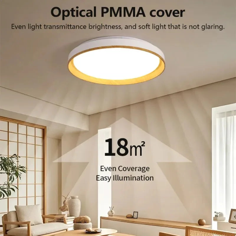 Dimmable Circular LED Ceiling Light 50cm for Living Room & Bedroom