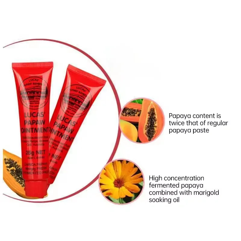 Moisturizing Lip Balm with Papaw Ointment - Hydrating Universal Cream 25g