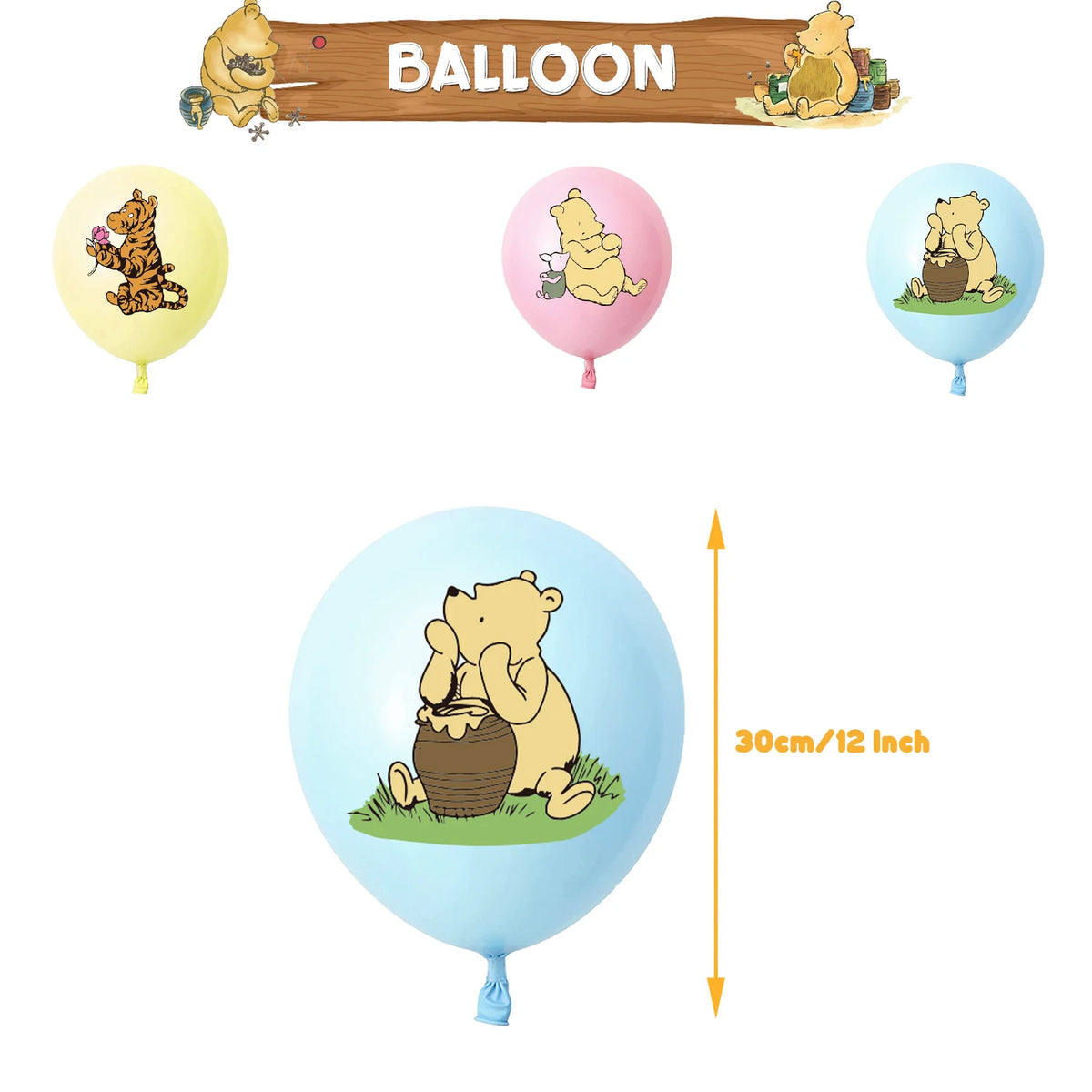 Winnie the Pooh Birthday Party Supplies Set – Disposable Plates Cups Napkins Banners for Kids & Baby Showers