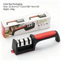 Multi-Functional Kitchen Knife with Sharpener and Sharpening Stone - 3/4 Segment