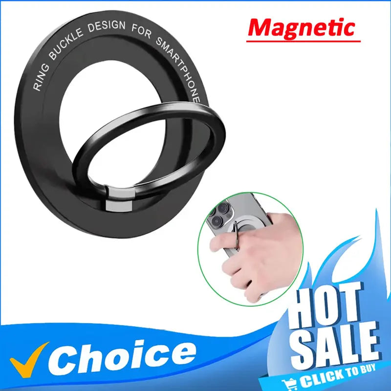 Magnetic Phone Holder Stand for Magsafe - Finger Ring Socket Bracket for iPhone