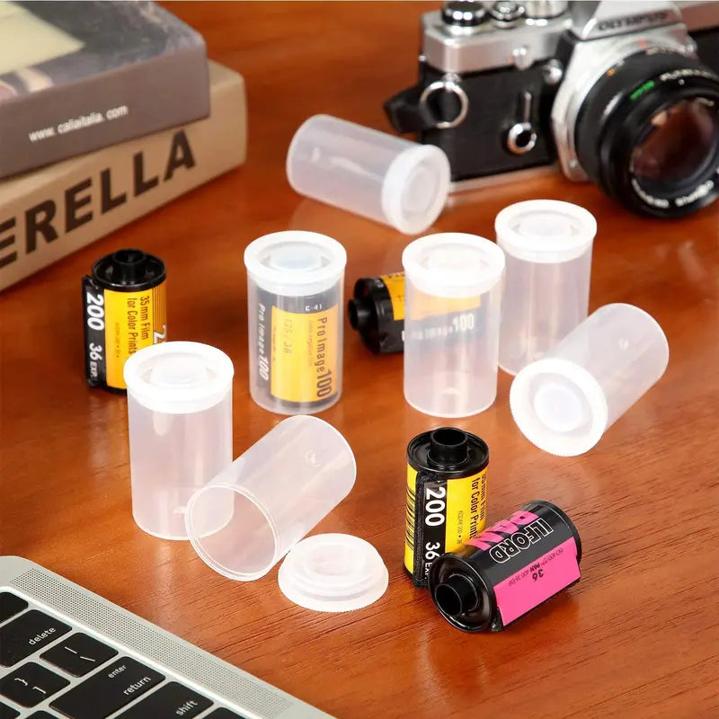 Plastic Empty Canisters with Lid - 10-50pcs Film & Storage Containers