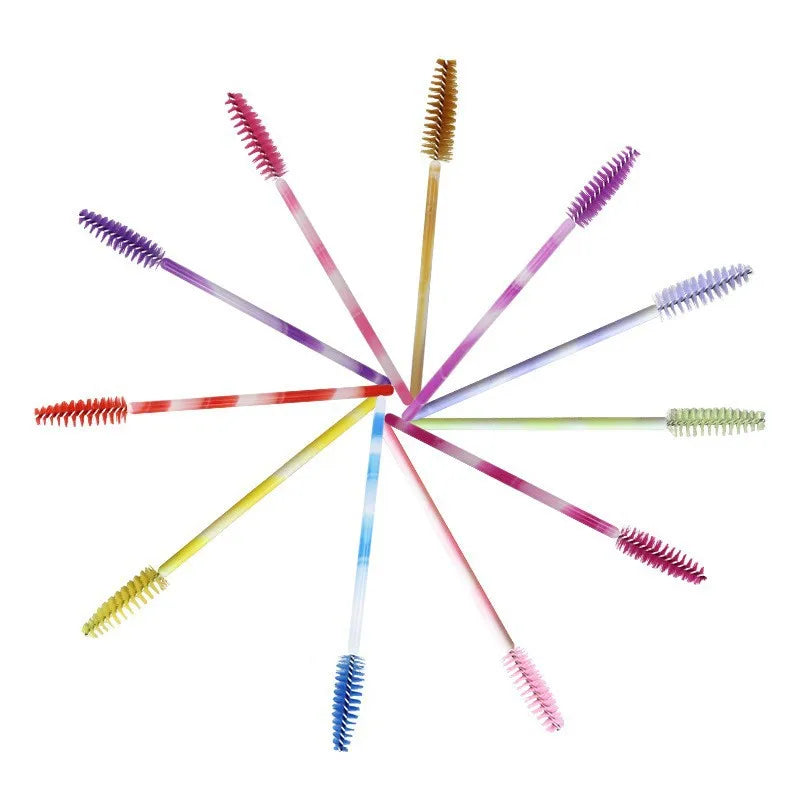 Disposable Eyelash & Eyebrow Brush Set - Makeup Spoolies & Mascara Wands