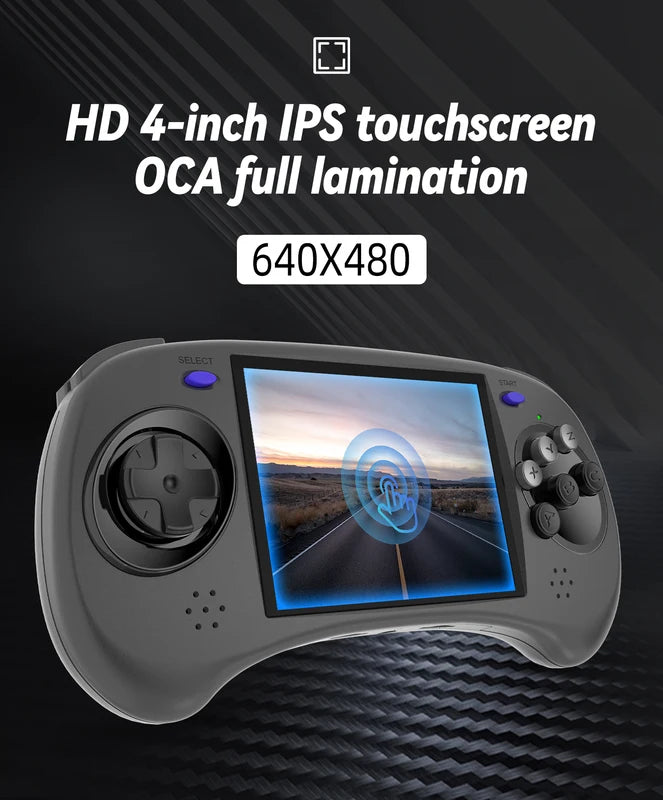 Handheld Retro Game Console Emulator with 4-Inch Screen, Android & Linux, 3500mAh Battery, Supports 20+ Games
