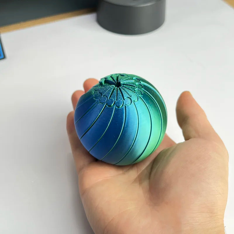3D Printed Twist Fidget Ball Stress Relief Handheld Toy - Durable & Calming