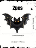 Halloween Large Scary Bat Balloon - Outdoor Party Decorations, Birthday Balloon Decor, Bat Theme Hangings