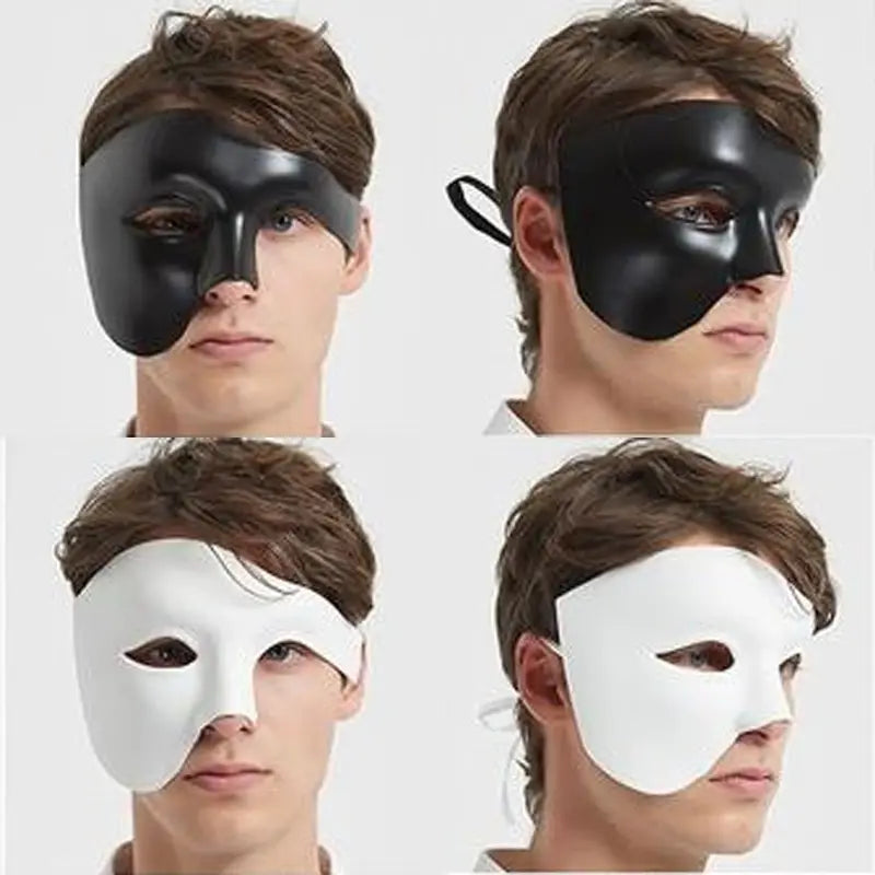 Lightweight Plastic Masquerade Mask for Costume and Cosplay - Unisex, Multiple Colors
