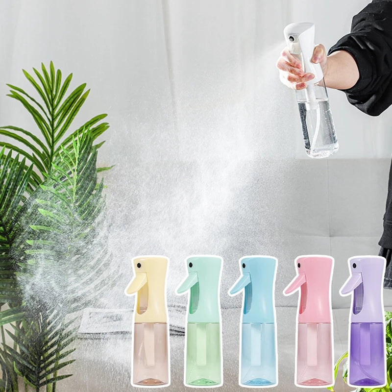 Portable 200ML Travel Spray Bottle with Continuous Mist Reusable for Beauty & Plants