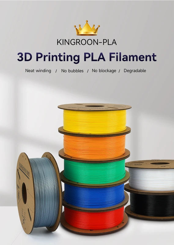 PLA 3D Printer Filament 1.75mm - Multi-Color, 5/10 Rolls, No Bubble