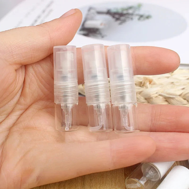 Refillable Glass Perfume Spray Bottles - Fine Mist Dispenser Sample Set