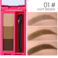 Waterproof Eyebrow Powder Palette with Brush - Long-lasting Eye Makeup, Multiple Colors