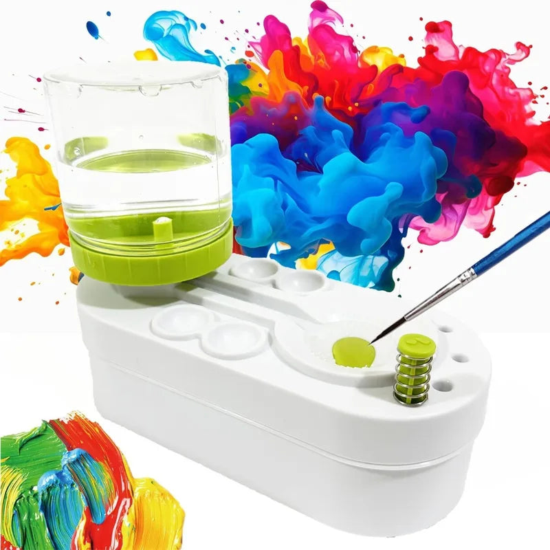 Upgraded Paint Brush Cleaner Brush Rinser with Water Circulation System - Multi-Color Available