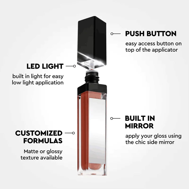 Matte Liquid Lipstick Wholesale Vegan Lip Gloss with Mirror Tubes - Long Lasting Waterproof