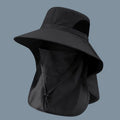 Outdoor Sun Hat with UV Protection, Neck Flap & Visor for Men Women - Hiking Camping Fishing Cap