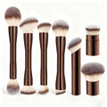 Double Head Makeup Brush for Foundation Powder Concealer Blush Bronzer - Soft Fiber Cosmetic Tool
