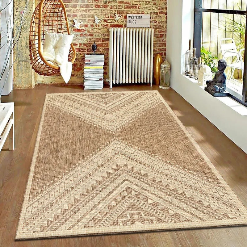 Nordic Style Retro Living Room Carpet - Non-Slip Sofa & Bedside Rug