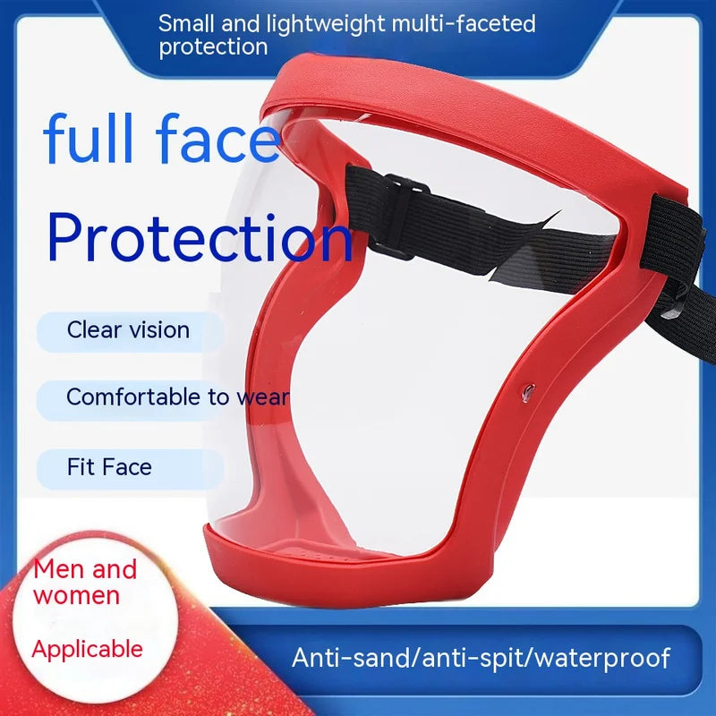 Full Face Shield Protective Face Mask for Work & Kitchen Anti-Fog Oil Proof