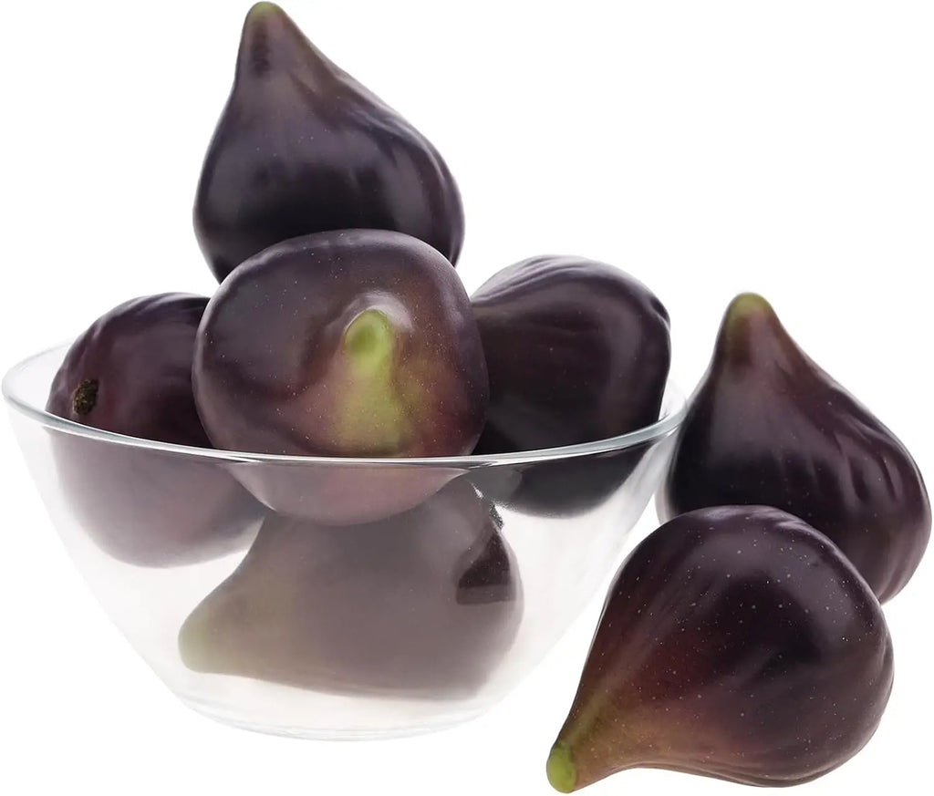 8pcs Artificial Fig Display - Realistic Faux Fruit for Decoration