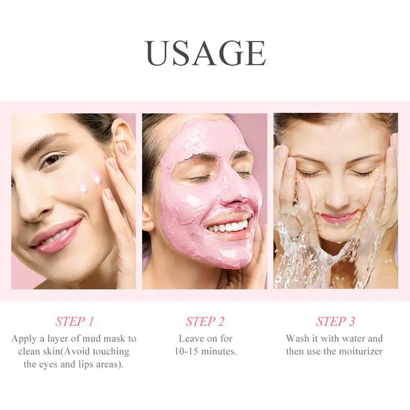 Brightening Hydrating Mud Mask for Face - Natural Clay Facial Skin Care