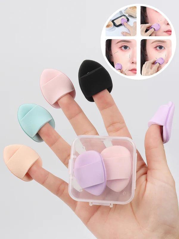 Mini Makeup Sponges 5Pcs Face Foundation Puff Set for Powder BB Cream Concealer