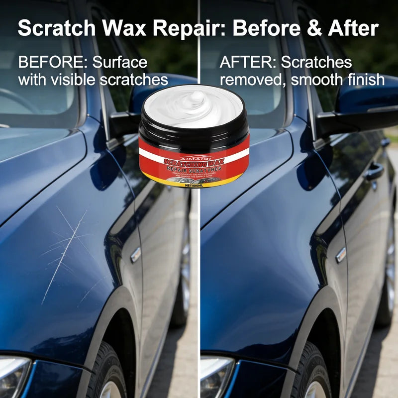 Car Scratch Repair Wax - Vehicle Paint Touch-Up & Gloss Restoration