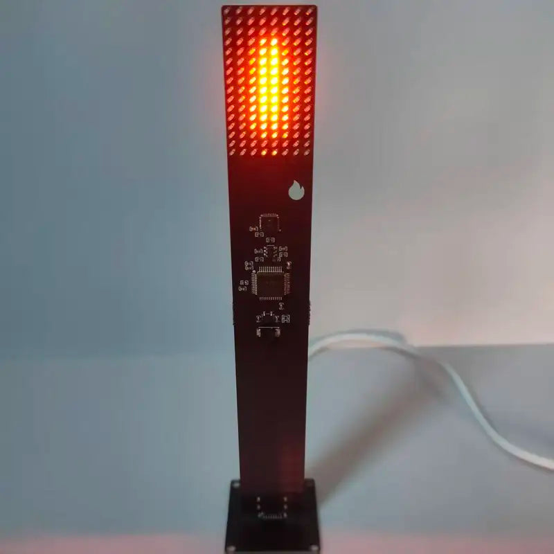 Electronic Candle Simulation Flame Pixel Torch Desktop Ornament Home Decor