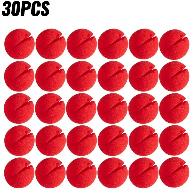 Foam Clown Noses Party Supplies 5-200 Pcs - Colorful Circus Costume Props