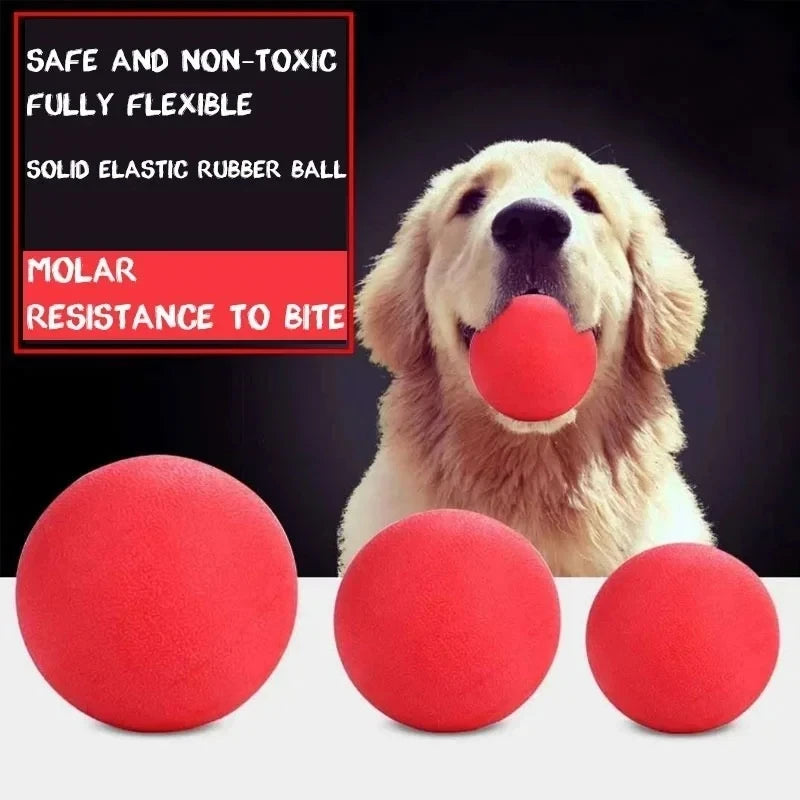 Indestructible Rubber Dog Toy - Chew, Fetch & Training Play for Large & Small Dogs