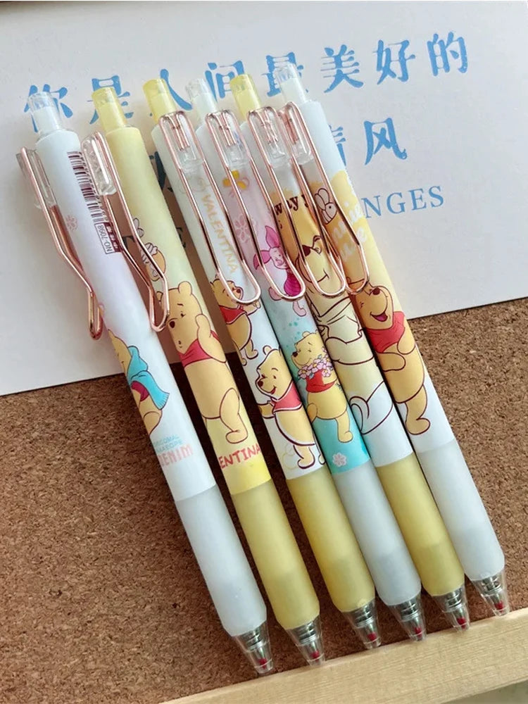 Anime Winner Pooh Bear Gel Pen Set - Kawaii Student Stationery & Gift